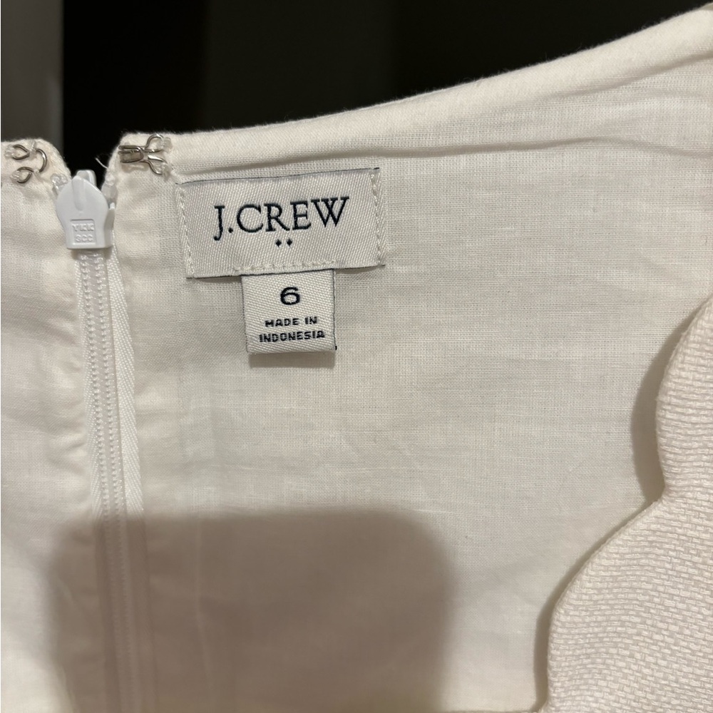 White J crew dress. Worn once. Perfect condition